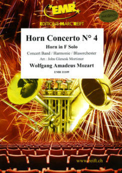 Musiknoten Horn Concerto N° 4, Wolfgang Amadeus Mozart/Mortimer