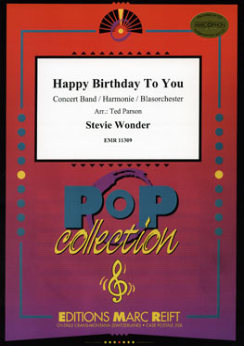 Musiknoten Happy Birthday To You, Stevie Wonder/Parson