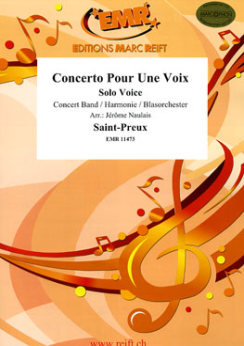 Musiknoten Concerto Pour Une Voix, Saint-Preux/Naulais
