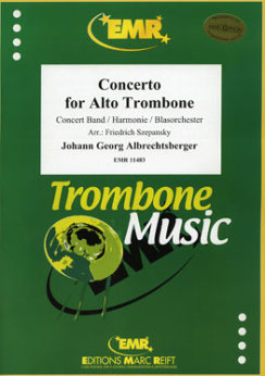 Musiknoten Concerto for Alto Trombone, Johann Georg Albrechtsberger/Szepansky
