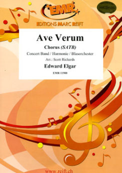 Musiknoten Ave Verum, Edward Elgar/Richards