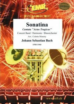 Musiknoten Sonatina Cantata Actus Tragicus, Johann Sebastian Bach/Mourey