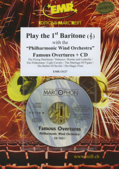 Musiknoten Play The 1st Bb Baritone (TC) - Famous Overtures (mit CD), Various