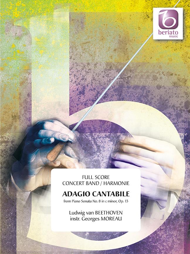 Musiknoten Adagio Cantabile, Ludwig van Beethoven/Georges Moreau