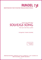 Musiknoten Solvejgs Song, Edvard Grieg/Vladimir Studnicka