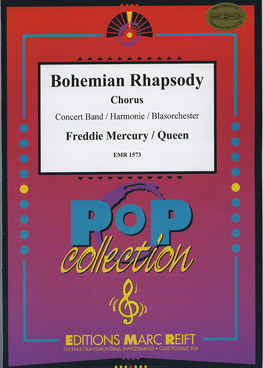 Musiknoten Bohemian Rhapsody, Queen- Mercury (Chorus & Wind Band)/John Glenesk Mortimer