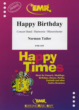Musiknoten Happy Birthday, Traditional
