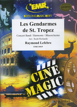 Musiknoten Les Gendarmes de St. Tropez, Lefebre/Scott Richards