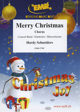 Musiknoten Merry Christmas, Schneiders
