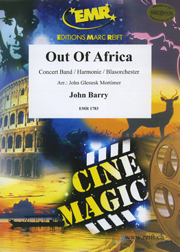 Musiknoten Out Of Africa, John Barry//John Glenesk Mortimer