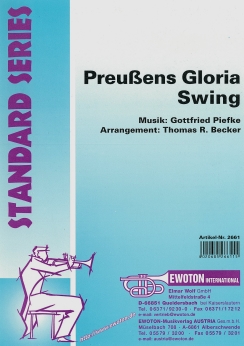 Musiknoten Preußens Gloria Swing, Piefke/Becker