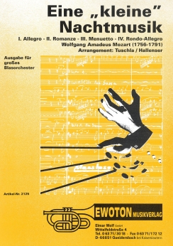 Musiknoten Eine kleine Nachtmusik, Mozart/Tuschla-Hallenser