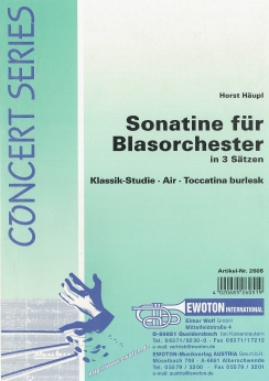 Musiknoten Sonatine für Blasorchester, Horst Häupl