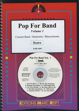 Musiknoten Pop for Band, Volume 1, Partitur (mit CD)