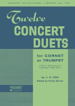 Musiknoten Twelve Concert Duets for Cornet or Trumpet, Cox