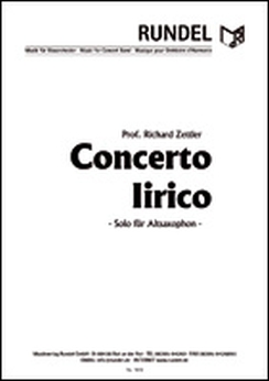 Musiknoten Concerto Lirico, Zettler