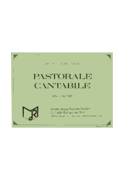 Musiknoten Pastorale/Cantabile, Hartwig