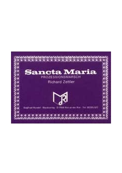 Musiknoten Sancta Maria, Zettler