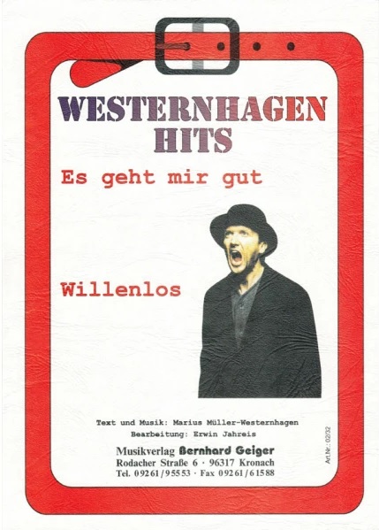 Musiknoten Westernhagen Hits, Jahreis