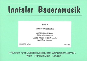 Musiknoten Gottlieb Weissbacher, Inntaler Bauernmusik Heft 7