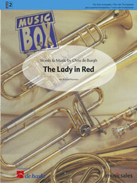 Musiknoten Lady in Red, The, Trompetenquartet, Chris de Burgh/Kernen