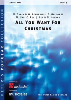 Musiknoten All You Want for Christmas, Peter kleine Schaars