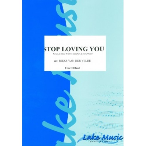 Musiknoten Stop Loving You, Toto/v.d.Velde