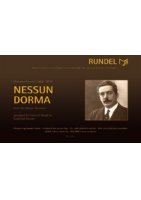 Musiknoten Nessun Dorma, Giacom Puccini/Sigfried Rundel