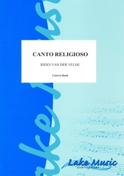 Musiknoten Canto Religioso, v.d. Velde