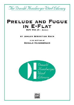 Musiknoten Prelude and Fugue in E-Flat BWV 552 (St. Anne), J.S.Bach/Hunsberger, Partitur