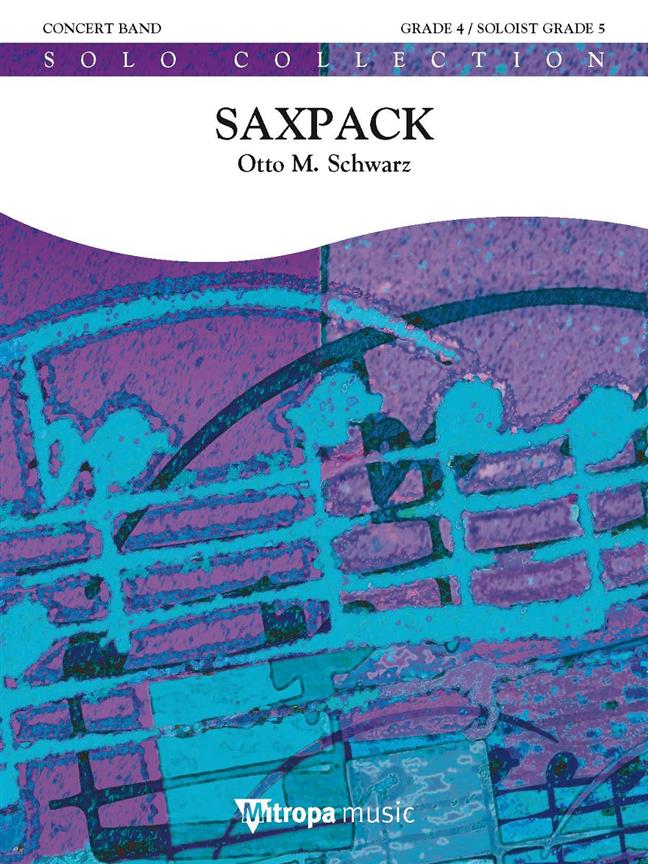 Musiknoten Saxpack, Schwarz