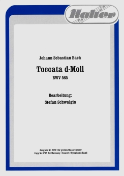 Musiknoten Toccata D-Moll, Bach/Schwalgin