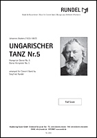 Musiknoten Ungarischer Tanz Nr. 5, Brahms/Rundel