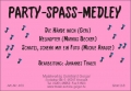 Musiknoten Party-Spass-Medley - BB, Thaler