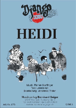 Musiknoten Heidi - Django 3000, Johannes Thaler