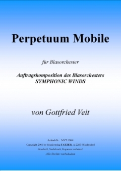 Musiknoten Perpetuum mobile, Strauß/Gottfried Veit