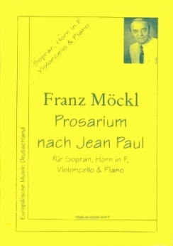 Musiknoten Prosarium nach Jean Paul, Franz Möckl