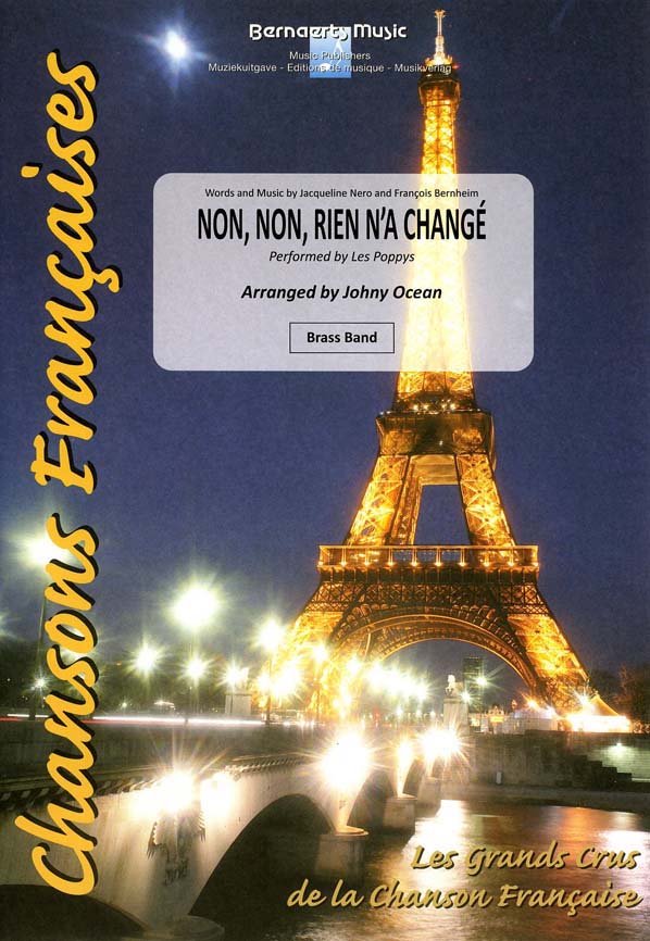 Musiknoten Non, Non, Rien N'a Change, Les Poppys/Johny Ocean - Brass Band