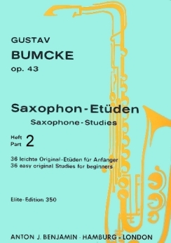 Musiknoten Saxophon-Etüden op. 43, Bumcke, Heft 2