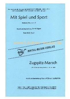 Musiknoten Zugspitzmarsch, Hans Hübner-Leykamm