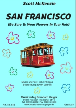Musiknoten San Francisco, Scott McKenzie/Erwin Jahreis