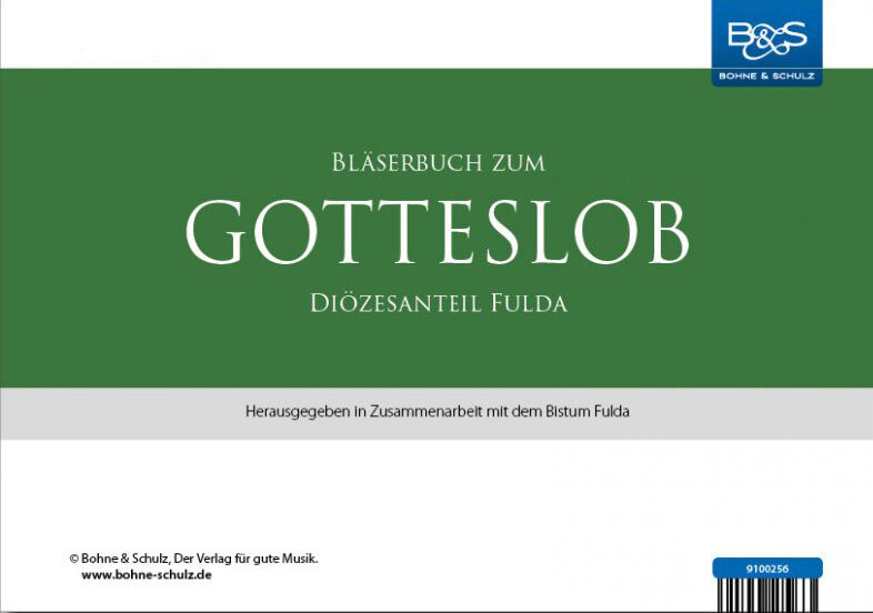 Musiknoten Bläserbuch zum Gotteslob Fulda - Stimmen
