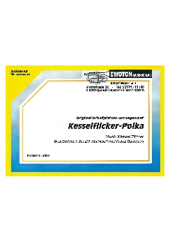 Musiknoten Kesselflicker-Polka, Wenzel Zittner/Gerald Weinkopf, Franz Bummerl