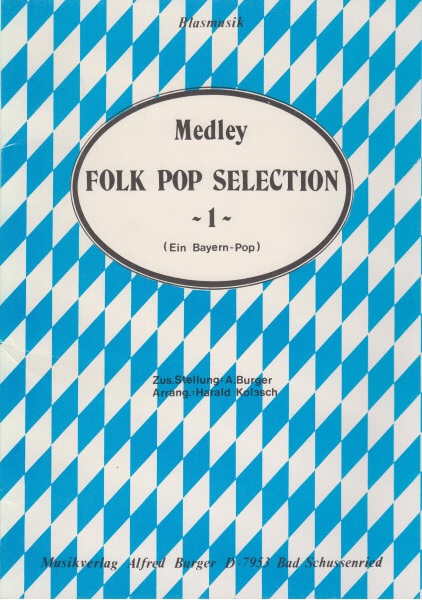 Musiknoten Folk Pop Selection I, Burger/Kolasch