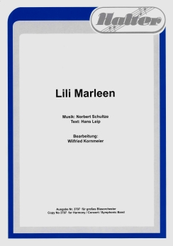 Musiknoten Lili Marleen, Norbert Schultze/Wilfried Kornmeier