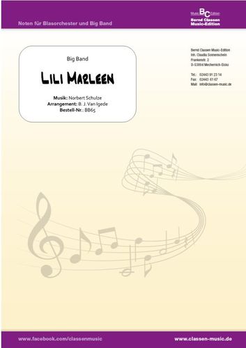 Musiknoten Lili Marleen, B. J. van Igede
