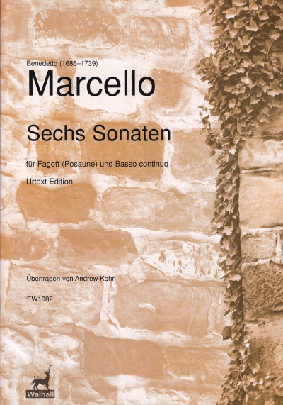 Musiknoten Sechs Sonaten op. 1, Benedetto Marcello