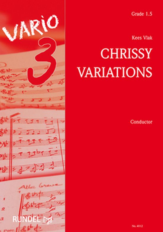 Musiknoten Chrissy Variations, Kees Vlak