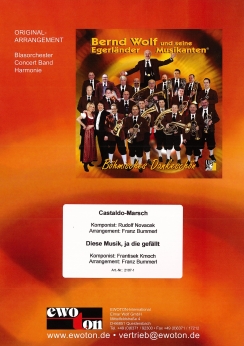 Musiknoten Castaldo Marsch, Novacek/Bummerl