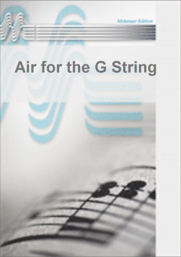 Musiknoten Air for the G String, J.S. Bach/Hautvast